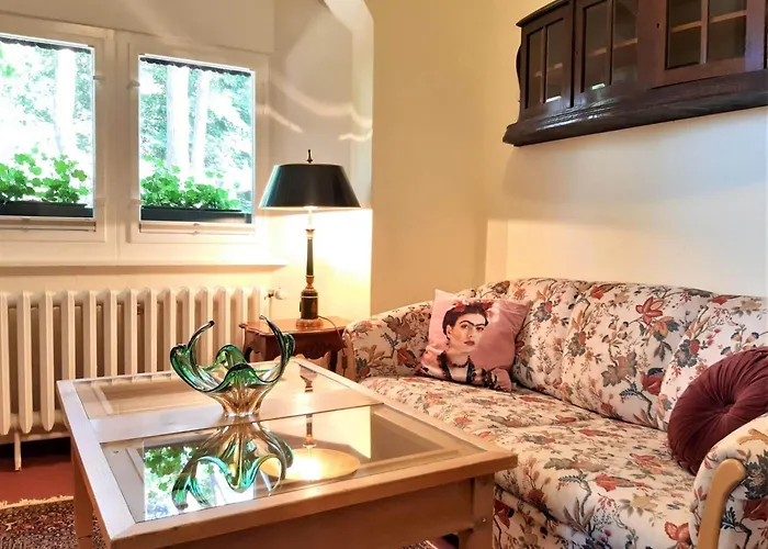 شقة Strandvilla Hubertus - Mit Parkplatz Wlan Kueche Garten Grillplatz Waldbaden بولتينهاجين